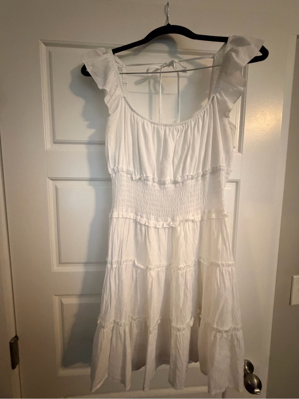 Altar’s State Women’s White Ruffle Tiered Sundress